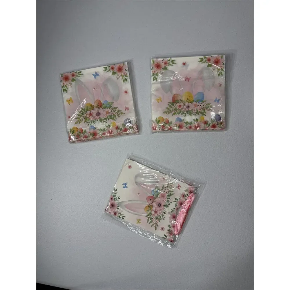 Happy Easter Table Wear Kit Pink Easter Party Supplies